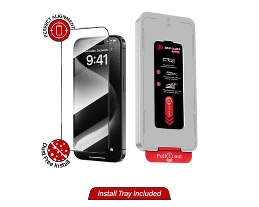 Grip Ultra - Tempered Glass Screen Protector for iPhone 13/13 Pro/14 (2 Pack)